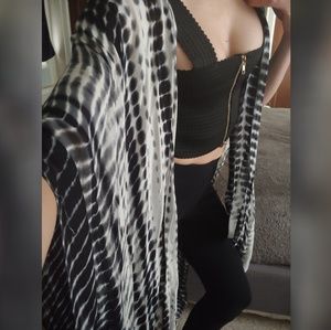 Michael Stars shibori pattern boho kimono